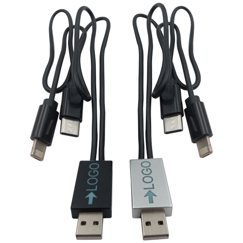 Cabo de Carregamento USB Tipo Micro USB, Tipo C e Lightning -SA067 