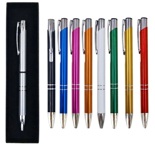 Caneta Esferográfica De Alumínio + Caixa de Embalagem.-9997B + Box 