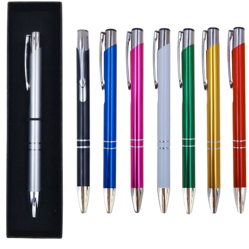 Caneta Esferográfica De Metal + Caixa Embalagem Para Presente-9997B + BOX-5172
