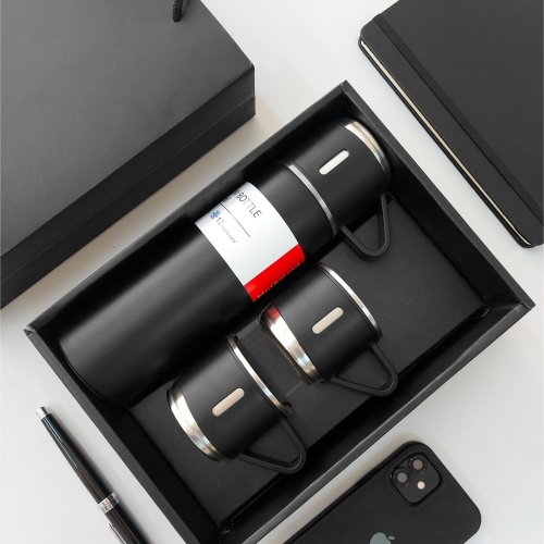 Garrafa Térmica Em Metal Com 3 Xícaras -BZR-Z303of