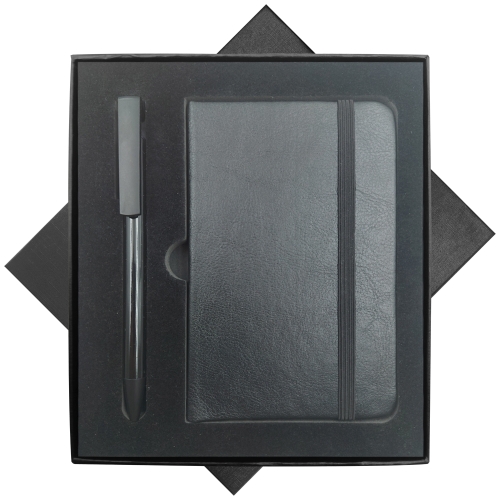 Kit Bloco de Anotações, Caneta e Caixa-A6-6+YJ2003+A6-BOX