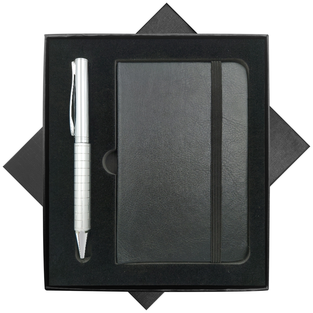 Kit Bloco de Anotações, Caneta e Caixa-A6-6+5050BSL+A6-BOX