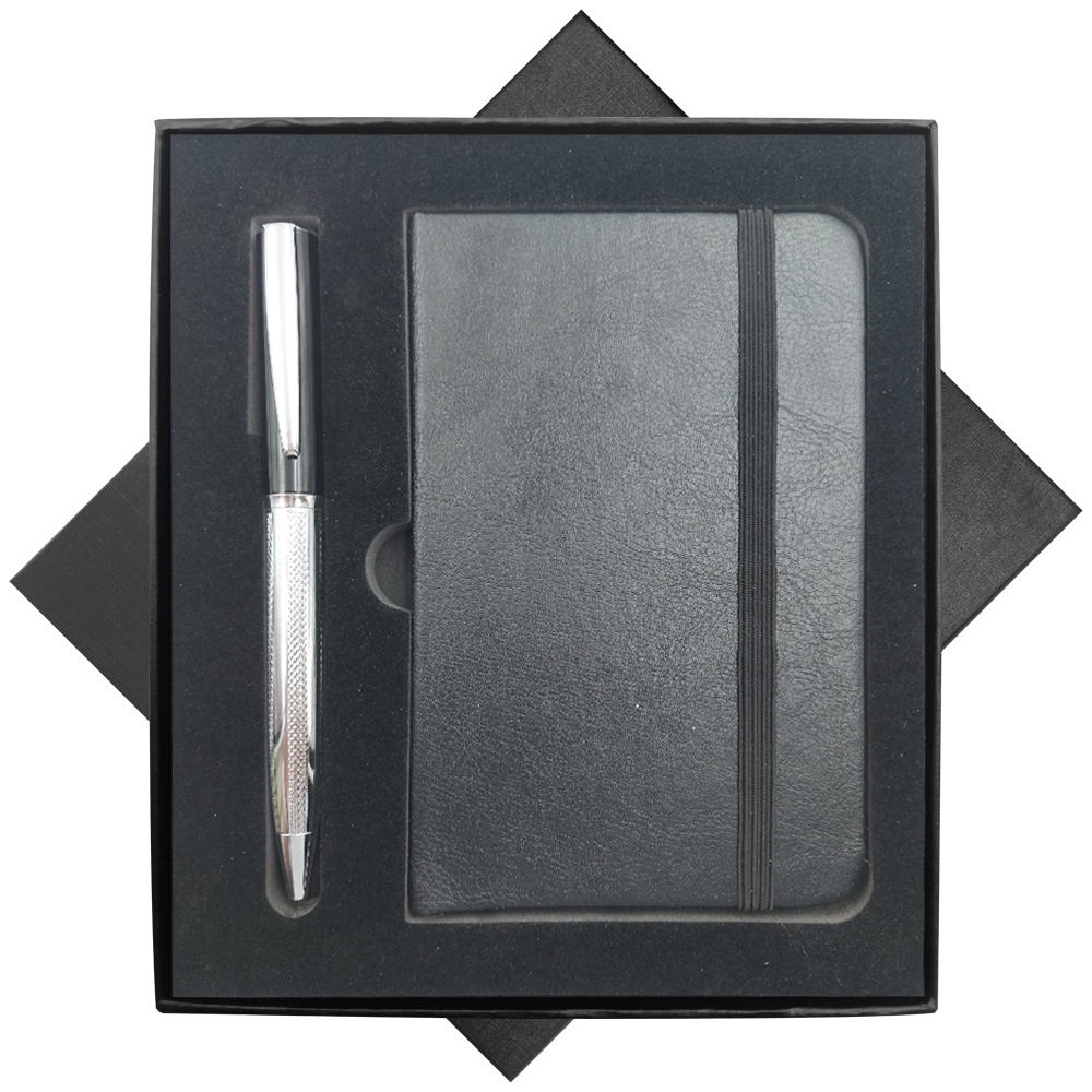 Kit Bloco de Anotações, Caneta e Caixa-A6-6+2020B+A6-BOX