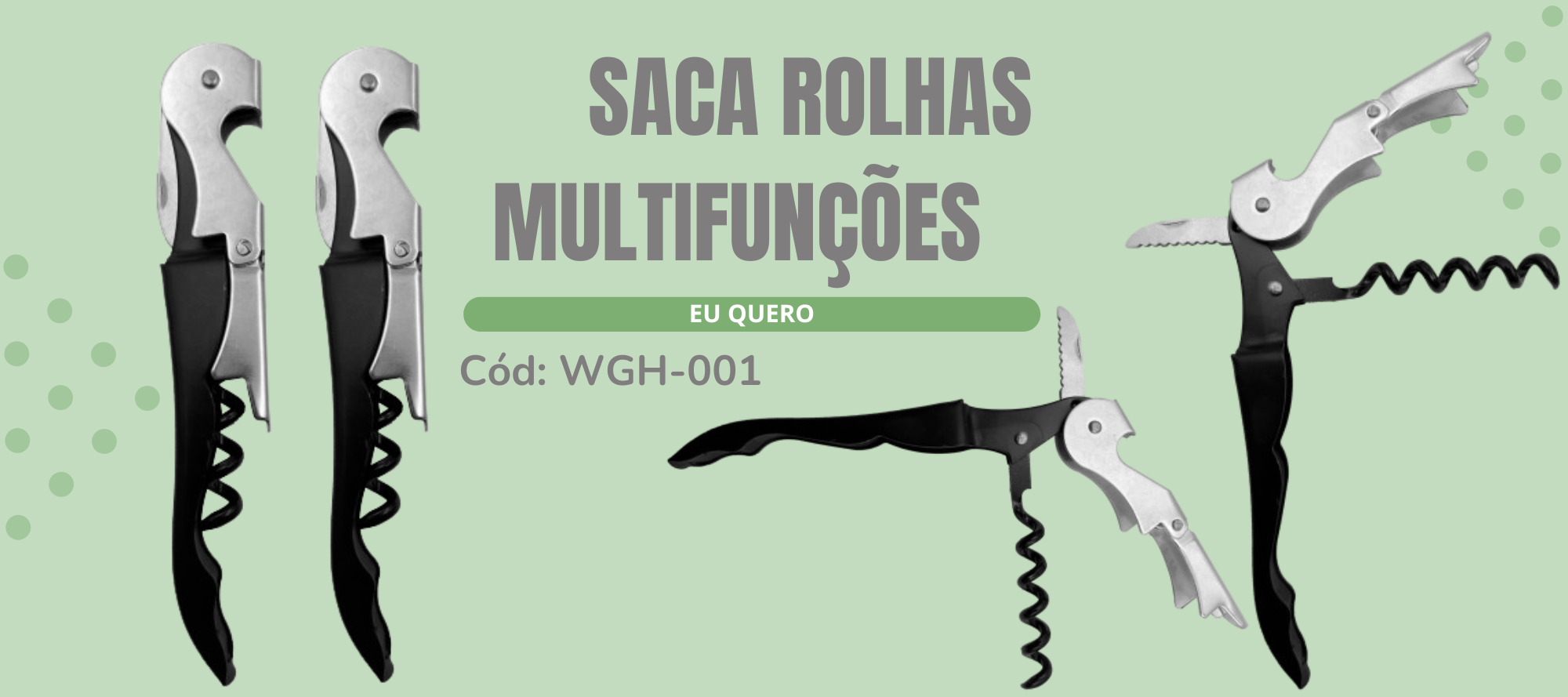 Saca rolha multifunções